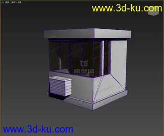 3D打印模型高精，写实，门卫室，保安亭的图片