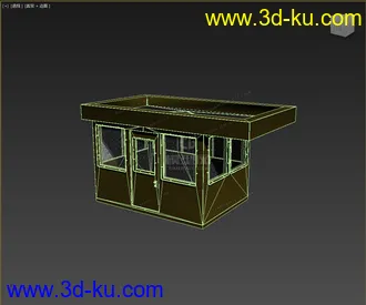 3D打印模型高精，写实，门卫室，保安亭的图片