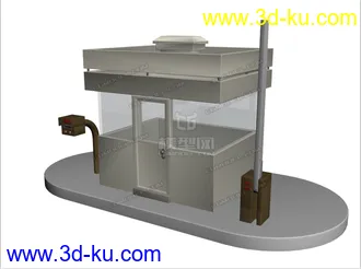 3D打印模型高精，写实，门卫室，保安亭的图片
