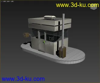 3D打印模型高精，写实，门卫室，保安亭的图片