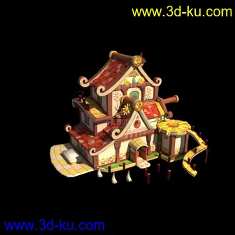 3D打印模型卡通房子的图片