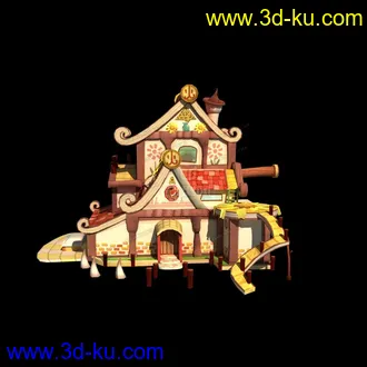 3D打印模型卡通房子的图片