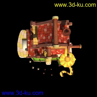 3D打印模型卡通房子的图片