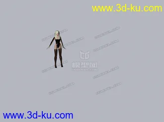 3D打印模型绑定人物，直线走路的图片