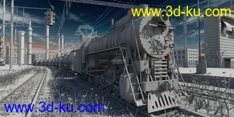 3D打印模型火车的图片