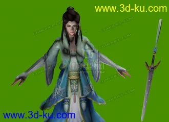 3D打印模型游戏中的仙女的图片