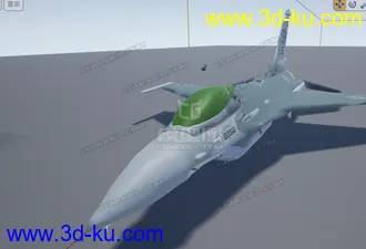 F16战斗机模型 幼贴图 有内仓 驾驶位 超给力的图片