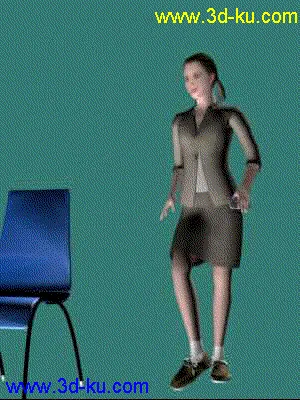 3D打印模型玩手机的女孩的图片