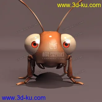 3D打印模型小跳蚤   带 材质贴图   带绑定    带灯光文件的图片