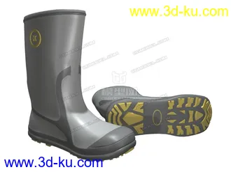 3D打印模型雨鞋 雨靴  gumboots的图片