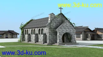 3D打印模型教堂一个场景的图片