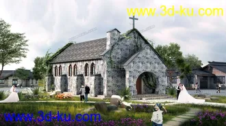 3D打印模型教堂一个场景的图片