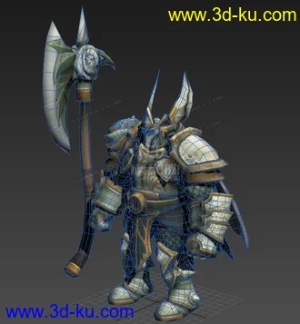 3D打印模型小骑士一个(补上标准姿态)的图片