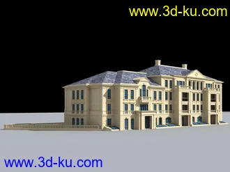 3D打印模型欧式单体建筑的图片