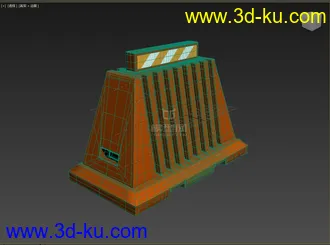 3D打印模型路障，护栏，写实，高精的图片