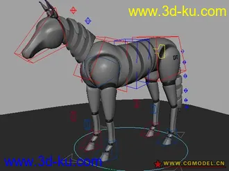 3D打印模型做动画很好用的马的图片