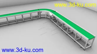 3D打印模型电子厂流水线工作台的图片