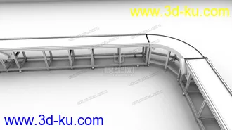 3D打印模型电子厂流水线工作台的图片