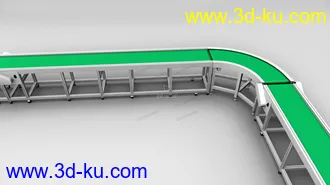 3D打印模型电子厂流水线工作台的图片