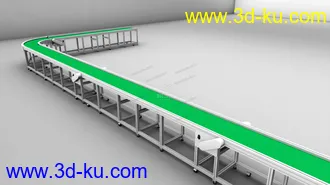 3D打印模型电子厂流水线工作台的图片