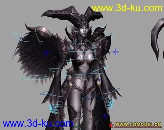 非常经典的女战士模型，带全套贴图的图片