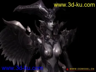 非常经典的女战士模型，带全套贴图的图片