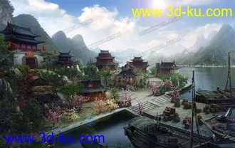 3D打印模型码头的图片