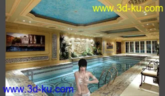 人物模型，没有贴图，白模的图片