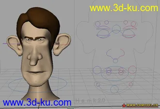 3D打印模型可调表情的人物头像的图片