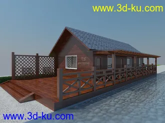 3D打印模型一个木屋的图片