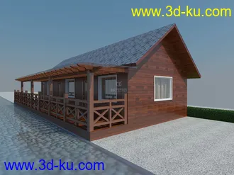 3D打印模型一个木屋的图片