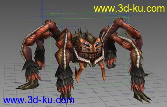 3D打印模型带绑定和待机动画的蜘蛛怪物的图片