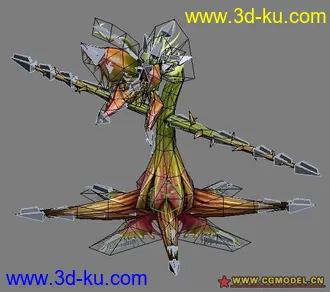 3D打印模型网游低模 食人花的图片