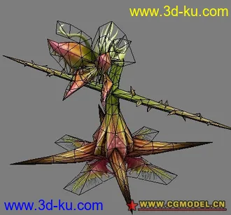 3D打印模型网游低模 食人花的图片