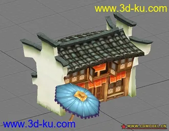 3D打印模型鹿鼎记 小店的图片