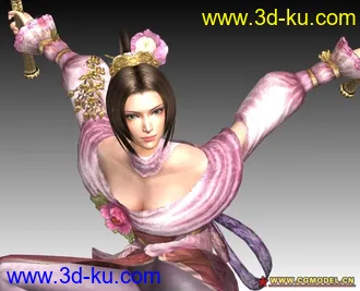 3D打印模型欲望血液4 公主 与 真三国无双貂蝉 2大美女的图片