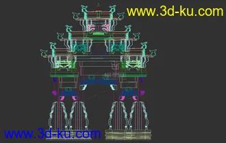 3D打印模型牌坊一个的图片