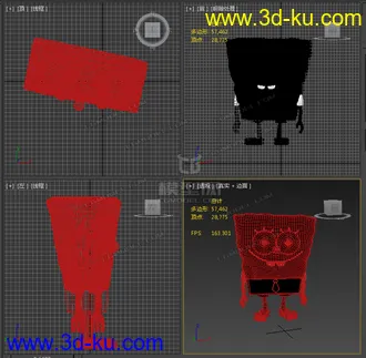 3D打印模型海绵宝宝的图片