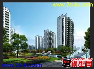 3D打印模型小区建筑的图片