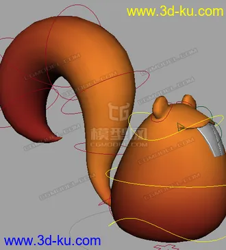 3D打印模型小松鼠的图片