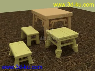 3D打印模型小椅子的图片