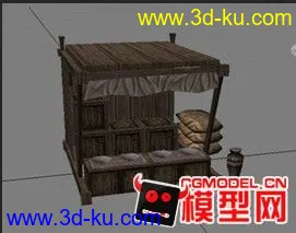 3D打印模型水果摊的图片
