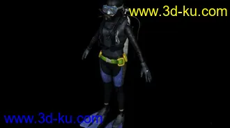 3D打印模型潜水员的图片
