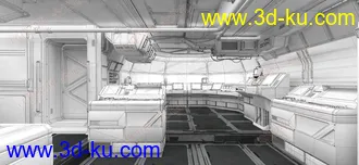 3D打印模型太空舱-宇宙-空间站-飞船-未来世界的图片