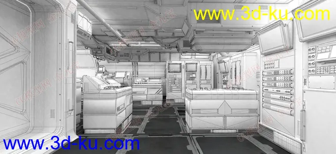 太空舱-宇宙-空间站-飞船-未来世界模型的图片3