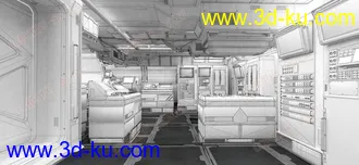 3D打印模型太空舱-宇宙-空间站-飞船-未来世界的图片