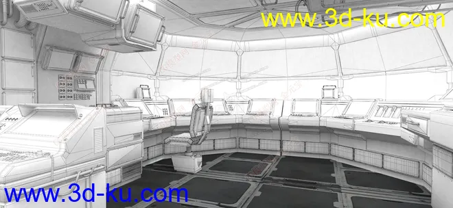 太空舱-宇宙-空间站-飞船-未来世界模型的图片4