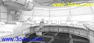 3D打印模型太空舱-宇宙-空间站-飞船-未来世界的图片