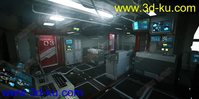 太空舱-宇宙-空间站-飞船-未来世界模型的图片9