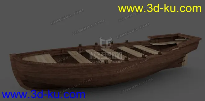 小木船 小船儿 boat模型的图片1